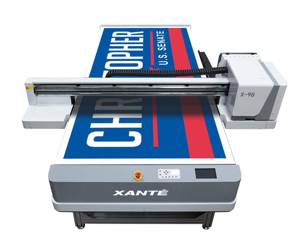 Xante X98 UV Flatbed Printer with 2 Printheads w/Stand
