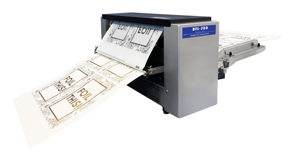 Duplo DFL-200 Xpress Tabletop Foil Machine