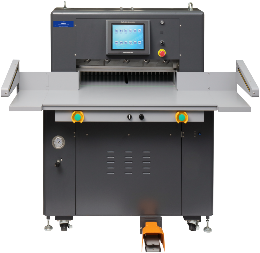 Duplo HC-680i Hydraulic Cutter 26.8" Hydraulic Progra=able Paper Cutter.Includes 2 blades & 3 cutting sticks.