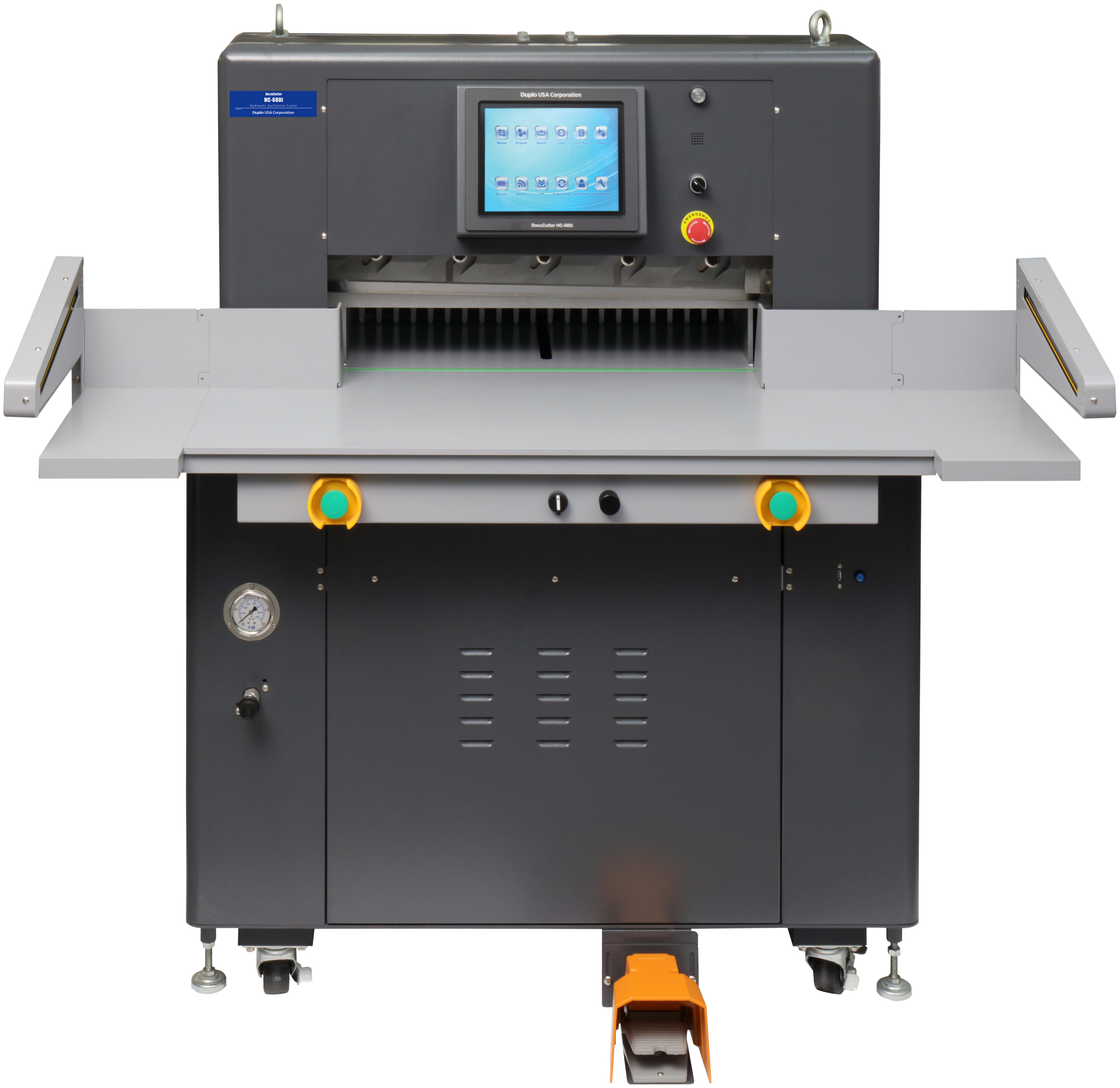 Duplo HC-680i Hydraulic Cutter 26.8" Hydraulic Progra=able Paper Cutter.Includes 2 blades & 3 cutting sticks. - Image 1
