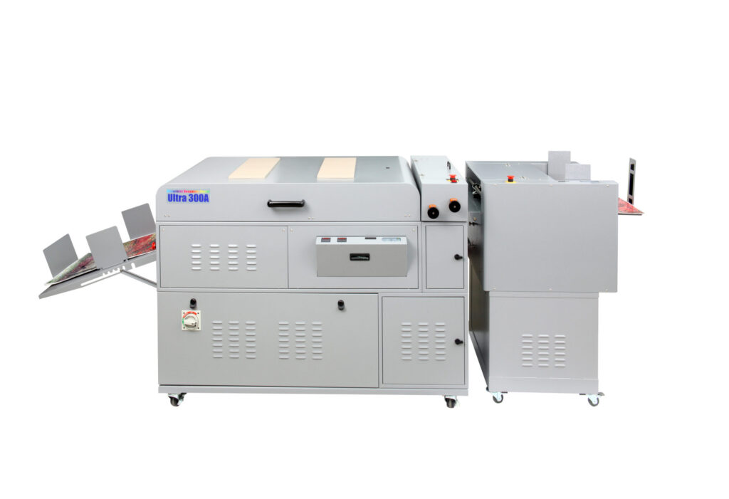 Duplo Ultra 300Ai/300A 20.5" (82 Capable) UV Document Coater with IR, Step-up Transformer and SF-300F Feeder.