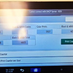 LOW Meter! Ricoh IM C3500 Color MFP Printer. Finisher included. - Image 6