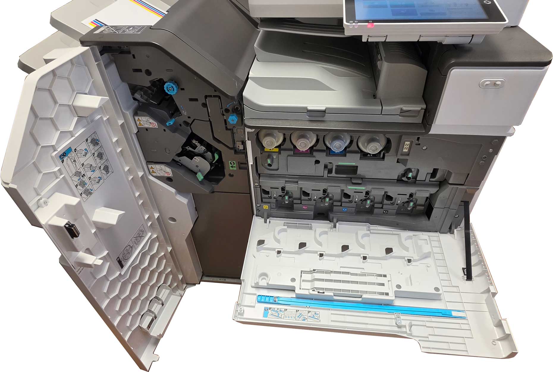 LOW Meter! Ricoh IM C3500 Color MFP Printer. Finisher included. - Image 4